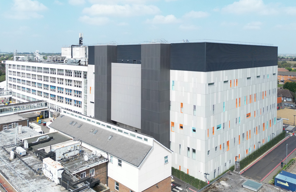 Roofing | Luton & Dunstable Hospital | Kier Group | Services | Envelis